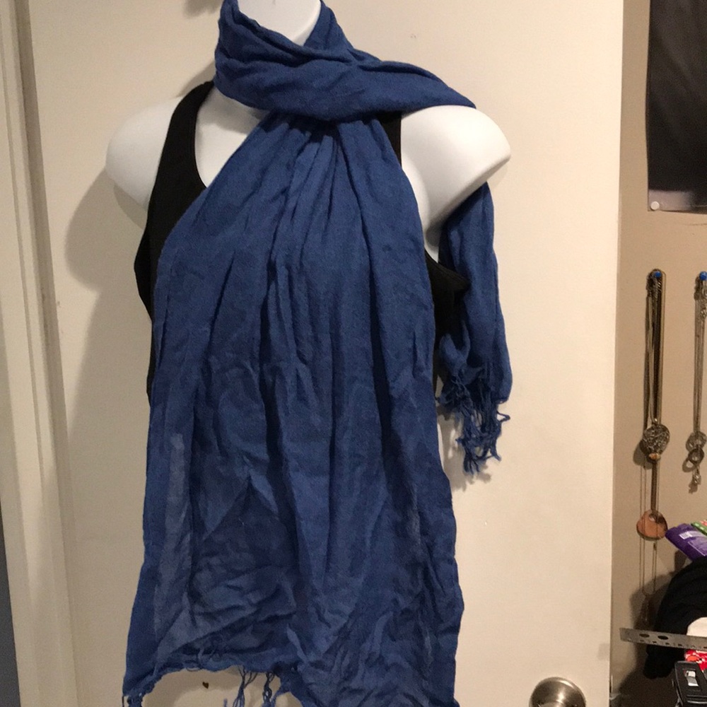 Blue wrap or scarf